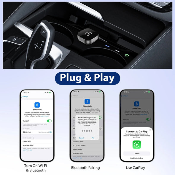 PlayMyDrive Wireless CarPlay & Android Auto Adapter